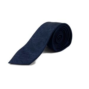 Linea Uomo Mens Tie Blue 100% Polyester Dry Clean
